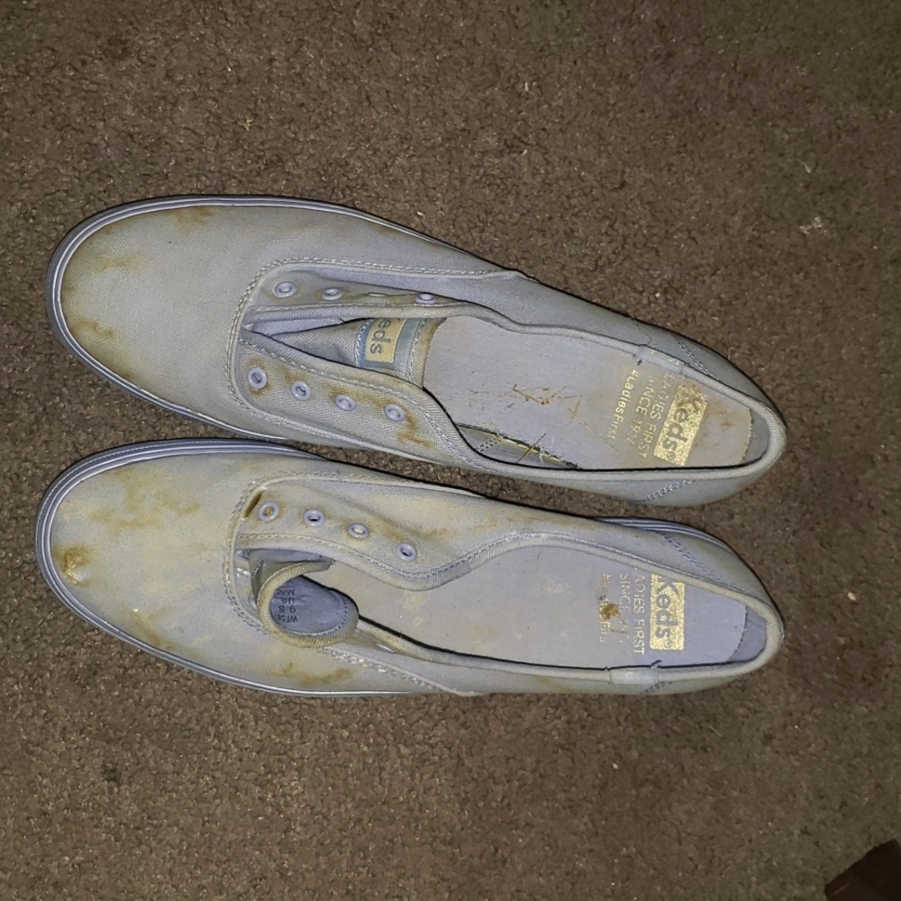 Purple platform keds